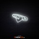 Safety pin with heart - NEON LED Sign Safety pin with heart - NEON LED Sign