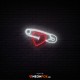 Safety pin with heart - NEON LED Sign Safety pin with heart - NEON LED Sign