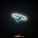 Safety pin with heart - NEON LED Sign Safety pin with heart - NEON LED Sign