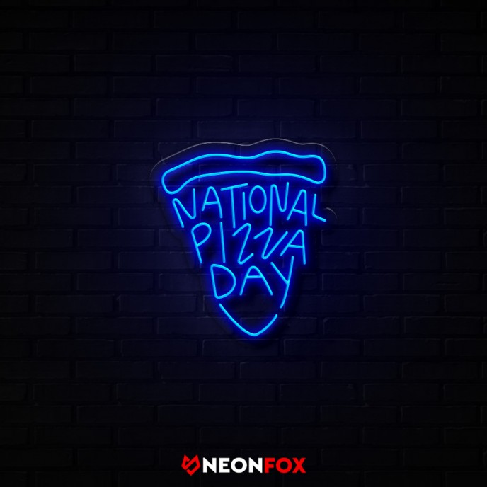 National pizza day - Επιγραφή ΝΕΟΝ LED National pizza day - Επιγραφή ΝΕΟΝ LED