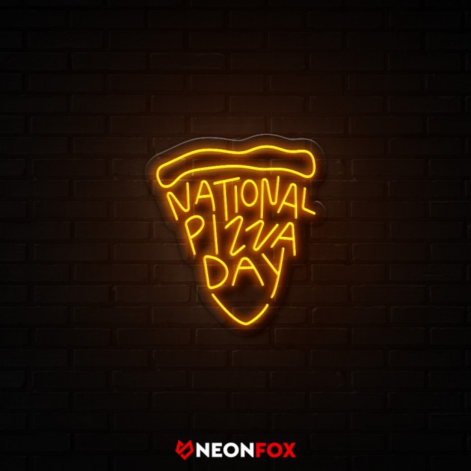 National pizza day - Επιγραφή ΝΕΟΝ LED National pizza day - Επιγραφή ΝΕΟΝ LED