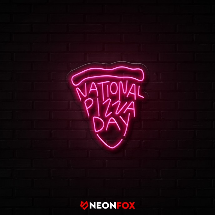 National pizza day - Επιγραφή ΝΕΟΝ LED National pizza day - Επιγραφή ΝΕΟΝ LED
