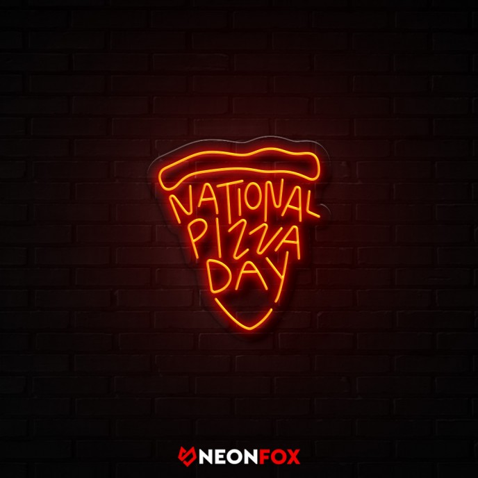 National pizza day - Επιγραφή ΝΕΟΝ LED National pizza day - Επιγραφή ΝΕΟΝ LED