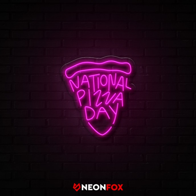 National pizza day - Επιγραφή ΝΕΟΝ LED National pizza day - Επιγραφή ΝΕΟΝ LED