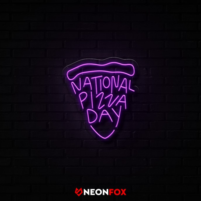 National pizza day - Επιγραφή ΝΕΟΝ LED National pizza day - Επιγραφή ΝΕΟΝ LED