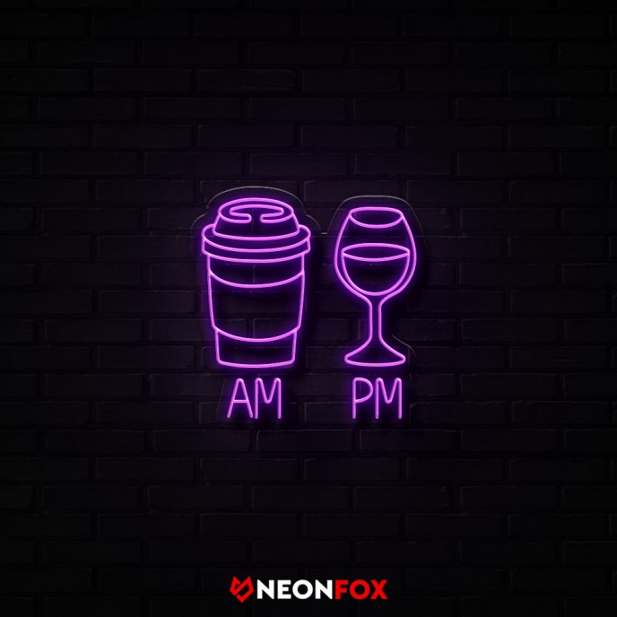 AM-PM - NEON LED Sign