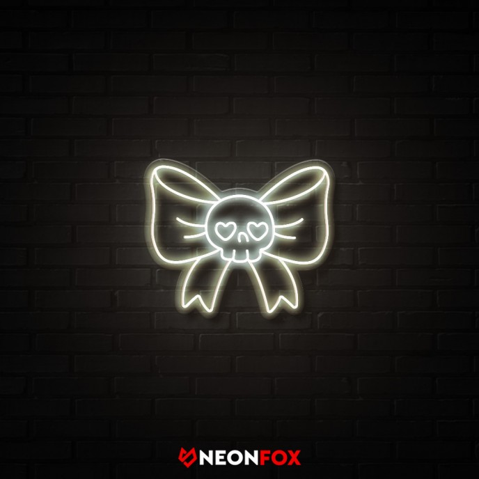 Skull with ribbon - NEON LED Sign Skull with ribbon - NEON LED Sign