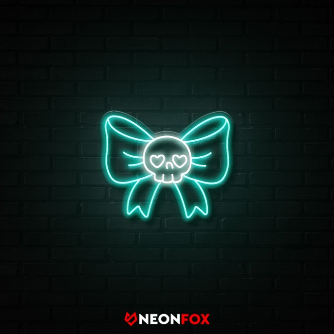 Skull with ribbon - NEON LED Sign Skull with ribbon - NEON LED Sign