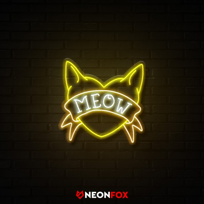 Meow2 - Επιγραφή ΝΕΟΝ LED