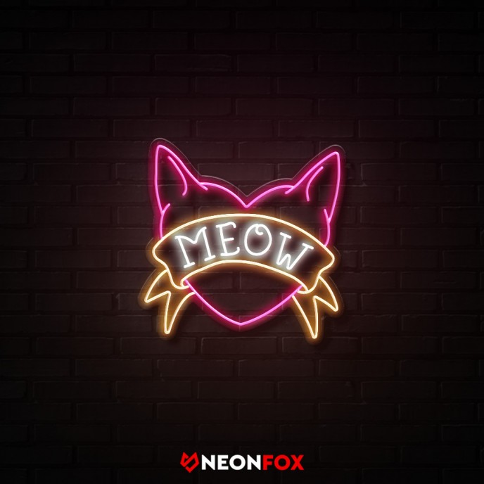 Meow2 - Επιγραφή ΝΕΟΝ LED