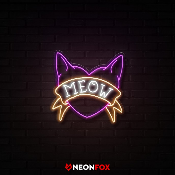 Meow2 - Επιγραφή ΝΕΟΝ LED