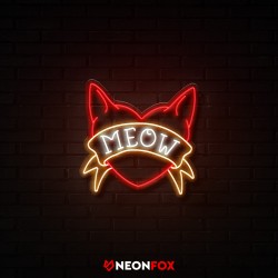 Meow2 - Επιγραφή ΝΕΟΝ LED