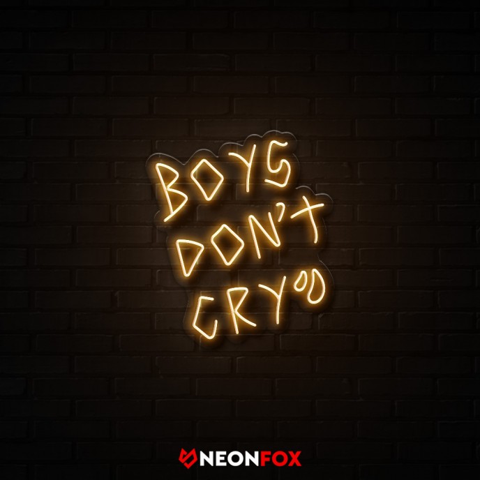 Boys Don't Cry - Επιγραφή ΝΕΟΝ LED Boys Don't Cry - Επιγραφή ΝΕΟΝ LED
