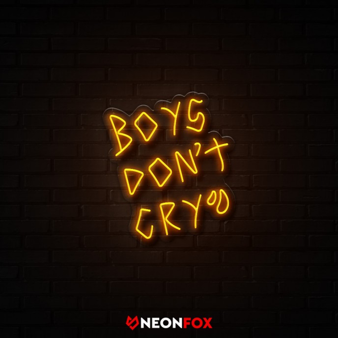 Boys Don't Cry - Επιγραφή ΝΕΟΝ LED Boys Don't Cry - Επιγραφή ΝΕΟΝ LED