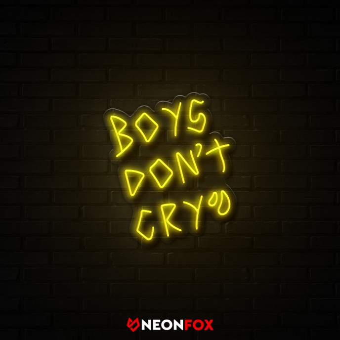 Boys Don't Cry - Επιγραφή ΝΕΟΝ LED Boys Don't Cry - Επιγραφή ΝΕΟΝ LED