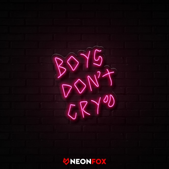 Boys Don't Cry - Επιγραφή ΝΕΟΝ LED Boys Don't Cry - Επιγραφή ΝΕΟΝ LED