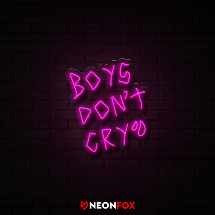 Boys Don't Cry - Επιγραφή ΝΕΟΝ LED Boys Don't Cry - Επιγραφή ΝΕΟΝ LED