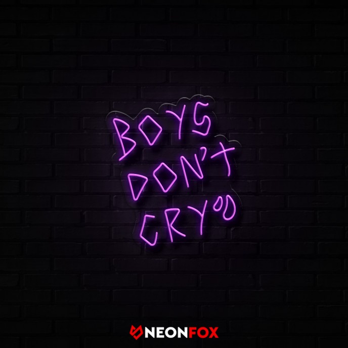 Boys Don't Cry - Επιγραφή ΝΕΟΝ LED Boys Don't Cry - Επιγραφή ΝΕΟΝ LED