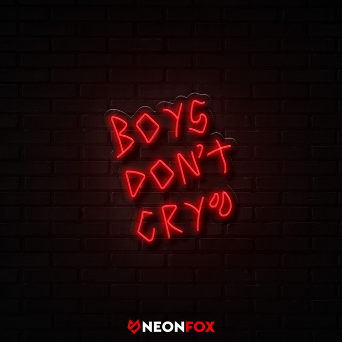 Boys Don't Cry - Επιγραφή ΝΕΟΝ LED Boys Don't Cry - Επιγραφή ΝΕΟΝ LED
