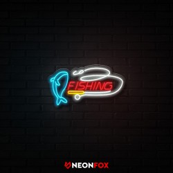 Fishing - Επιγραφή ΝΕΟΝ LED