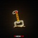 Thor hammer - Επιγραφή ΝΕΟΝ LED
