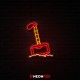 Thor hammer - Επιγραφή ΝΕΟΝ LED