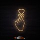 Finger Heart - NEON LED Sign