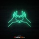 Hands Heart - NEON LED Sign