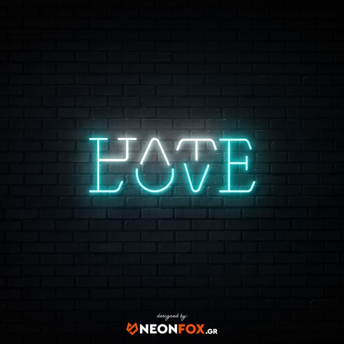 Hate Love - NEON LED Sign
