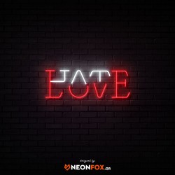 Hate Love - NEON LED Sign Hate Love - NEON LED Sign