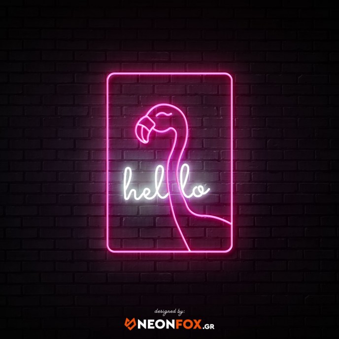 Hello Flamingo - NEON LED Sign