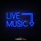 Live Music - NEON LED Sign