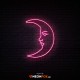 Moon Face - NEON LED Sign