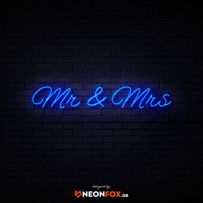 Mr & Mrs - Επιγραφή ΝΕΟΝ LED