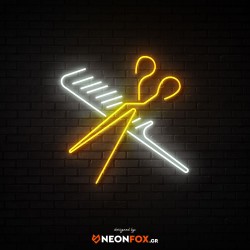Comb And Scissors - NEON LED Sign Comb And Scissors - NEON LED Sign