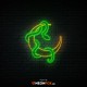 Snake On The Moon - NEON LED Sign
