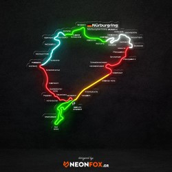 Nürburgring - NEON LED Racetrack Nürburgring - NEON LED Racetrack